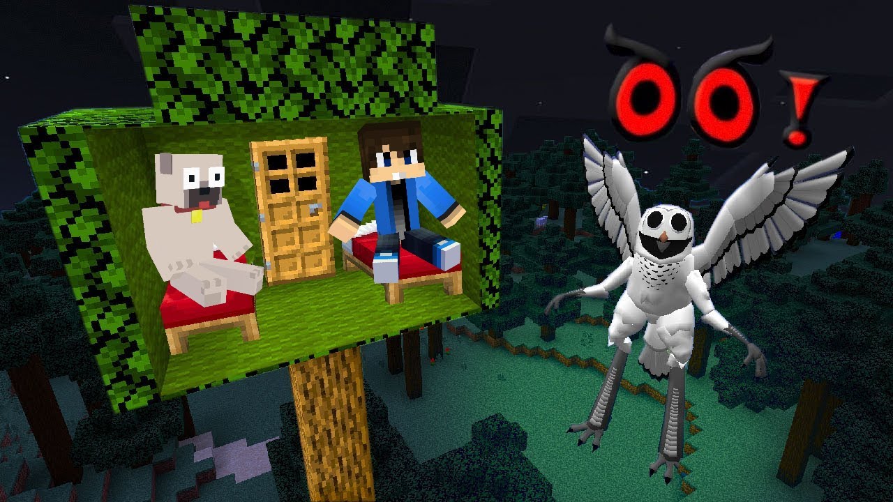 TÚLÉLTEM 99 ÉJSZAKÁT A BAGOLY ERDŐBEN A MINECRAFTBAN!