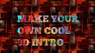 How to make a cool 3D sync intro