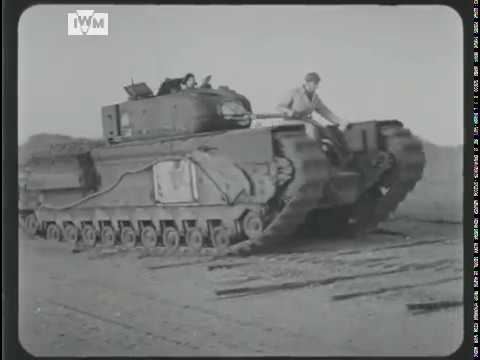 Tanque Churchill vs obstaculos - Gran Bretaña 1942