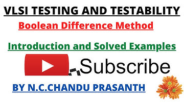 Testing and Testability||Combinational ATPG||Boolean Difference Method||VLSI Testing||DFT||JNTUH