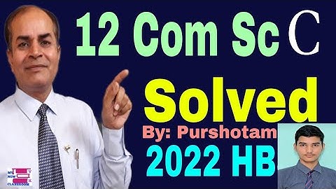 computer science 12th solved question Paper hbse 2022 by vijay kumar