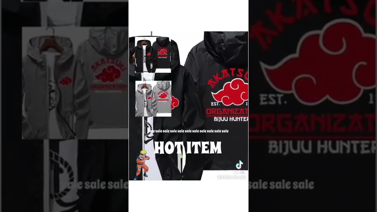 Akatsuki windbreaker hoodies for sell