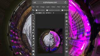 Fish Eye Lens Effect in Photopea on iPhone tutorial. #shorts screenshot 5