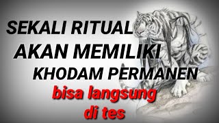 Cara mendapatkan khodam pendamping || permanen dan bisa langsung di tes || batiniyah