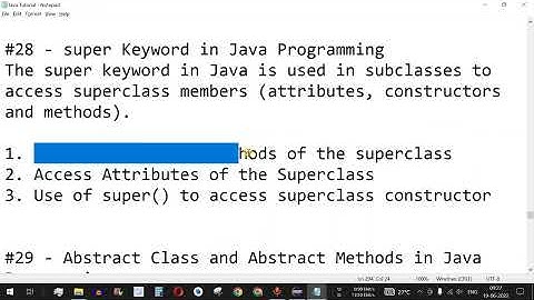 Java Tutorial #28 - super Keyword in Java Programming (Constructor)