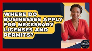Where Do Businesses Apply For Necessary Licenses And Permits? - Business Law Pros