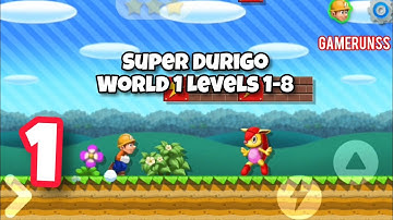 Super DuriGo - Gameplay Walkthrough Android Part 1 - World 1 Levels 1-8