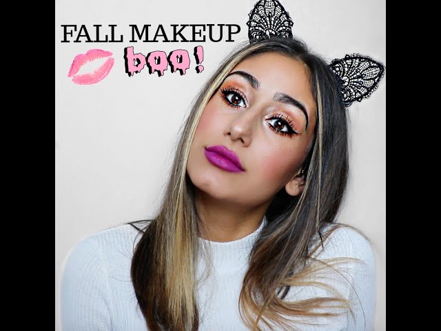 ASMR Close-up Whisper Fall Makeup (Halloween Edition)