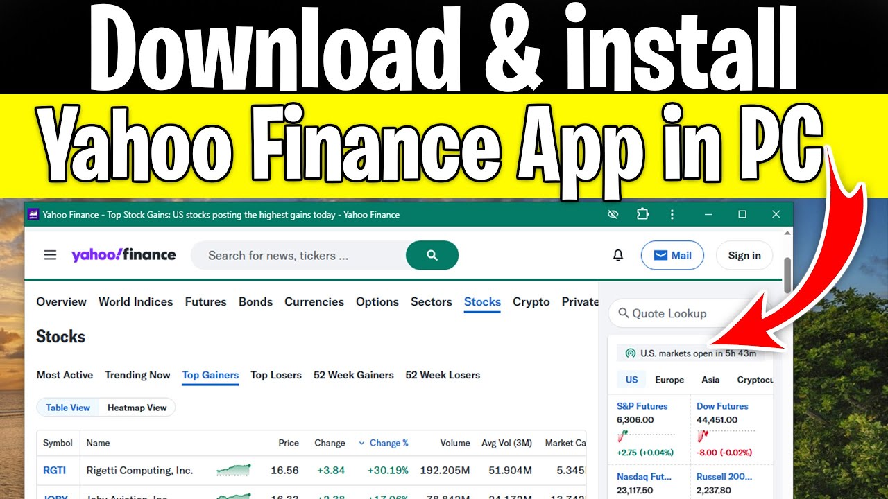 Yahoo finance app download | how to download Yahoo Finance app | How to ...