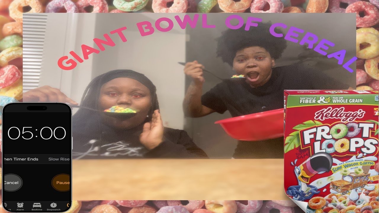 FINISHING GIANT BOWL OF CEREAL IN FIVE MINUTES!