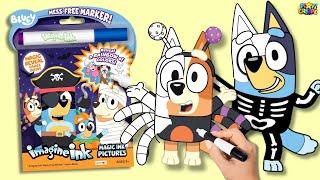 Bluey Halloween Costume Coloring and Craft!