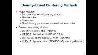 Apr 8 - Lecture 1 Density Based Clustering