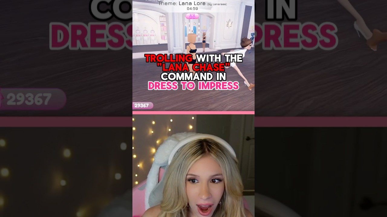 TROLLING W/ The “LANA CHASE” Command in DRESS TO IMPRESS on ROBLOX!!