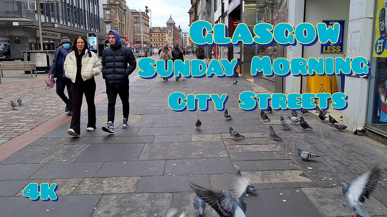 GLASGOW | The city streets of Glasgow Scotland [4k UHD]