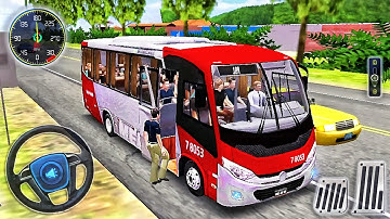 Proton Bus Driving - Red Bus Simulator Road - Best Android Gameplay #2