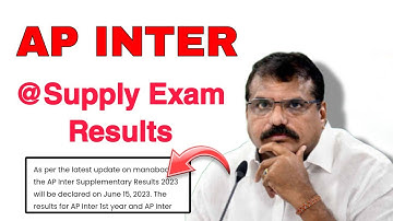 AP inter Supply Exams Results 2023 || Declared Supply results dates official👍