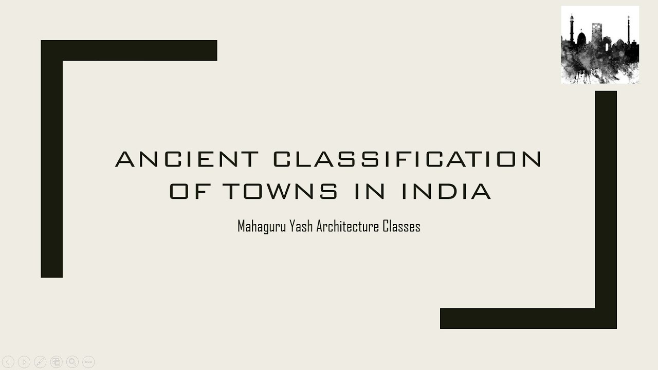 GATEArchitecture Ancient Classification of Town in Ancient India