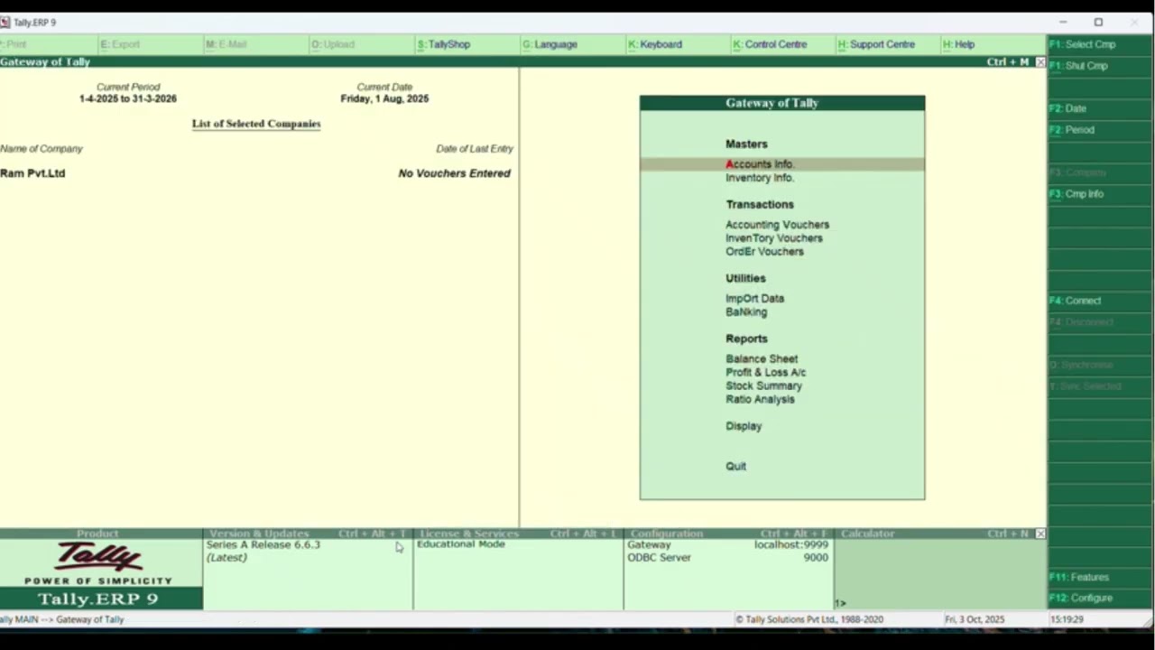 tally9,0 learning  tally full course 