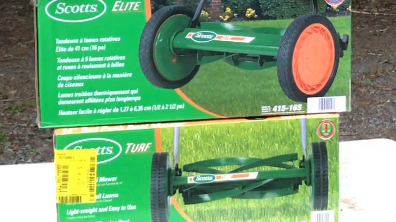 Scotts 14 TURF & 16 ELITE PUSH REEL MOWER Perfect For Young Adults
