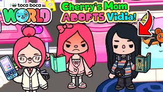 Cherry's Mom ADOPTS Vidia?! - Toca Life World
