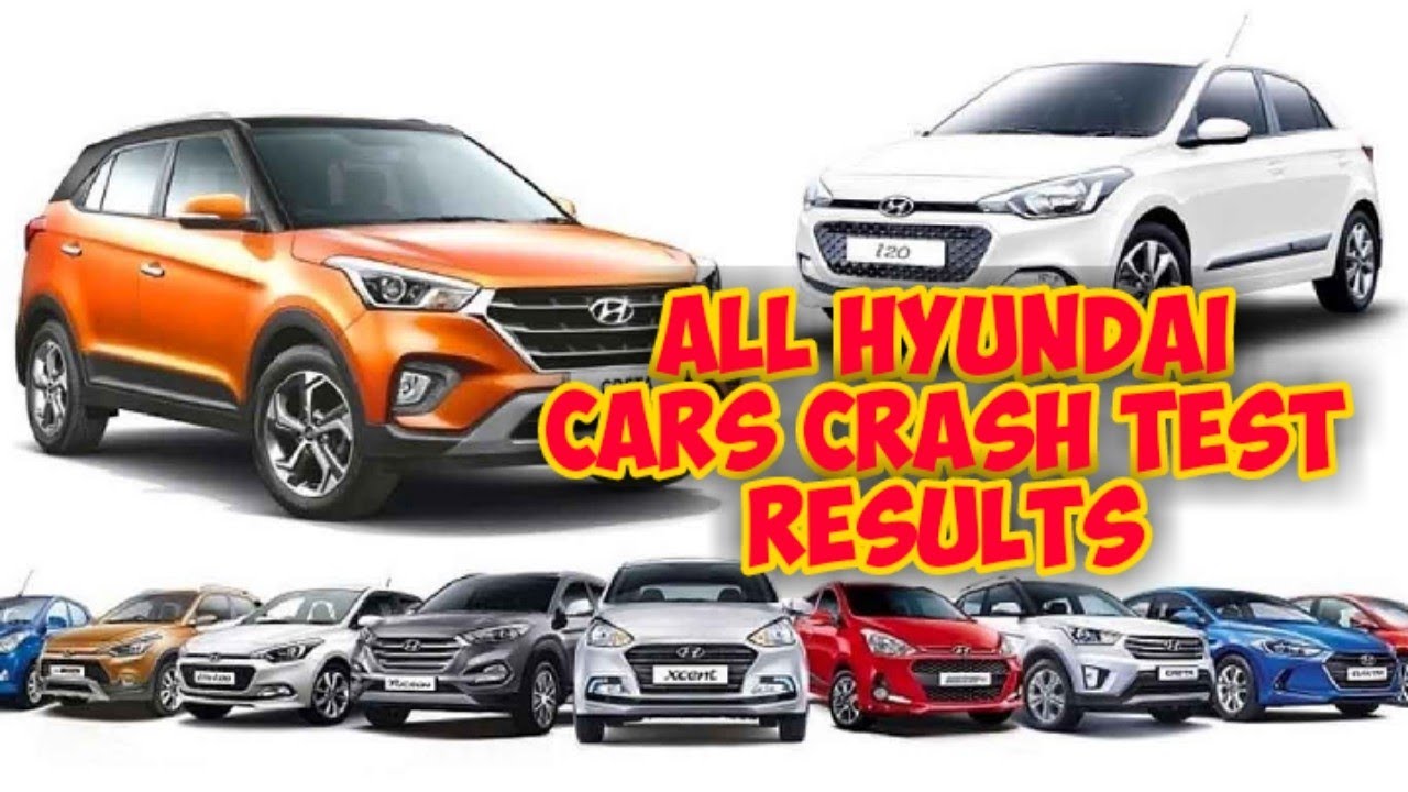 All HYUNDAI Cars Crash Test Videos || i10, i20,venue,creta,alcazar,verna, elantra,tucson,nios,aura