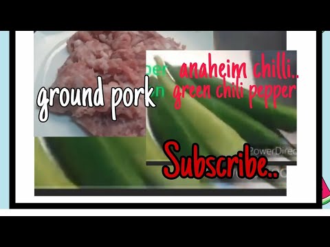 Dynamite chili pepper with ground pork. .