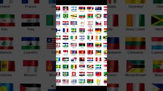 All countries Flags - World flags #shorts #education #country Resimi