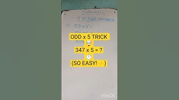 Multiply by 5 (Odd numbers) in SECONDS! ⏱️| Math Trick #shorts
