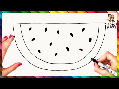 Video: Cómo Dibujar Una Sandía