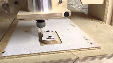 DIY CNC Router -- first cuts