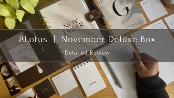 8Lotus November 2025 Deluxe Box | Detailed Review | The Planner Aisle