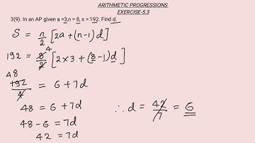 Class 10 Maths Chapter 5 | Arithmetic Progressions I Exercise 5.3 | Question no- 3