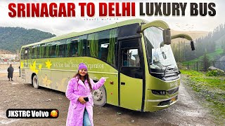 Srinagar to Delhi 20 Hours Journey in Volvo B7R  कश्मीर से दिल्ली बस  Travel with Jo