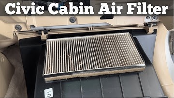 2001 - 2005 Honda Civic Cabin Air Filter - How To Change Remove Replace - A/C AC Air Filter Location