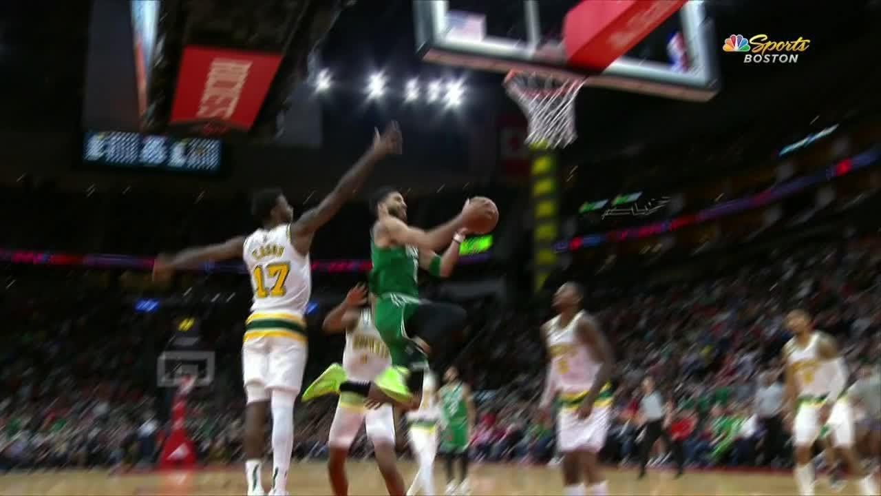 Jayson Tatum had a chance to tie it at the buzzer 