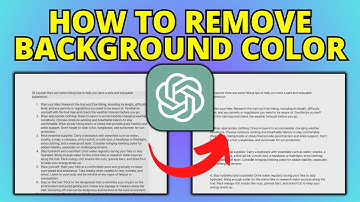 How To Remove Background Color Of Text Copied From ChatGPT