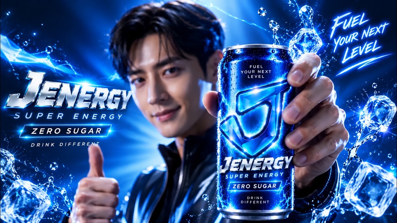 JENERGY ⚡ Energy Drink Commercial Concept | JDesignit