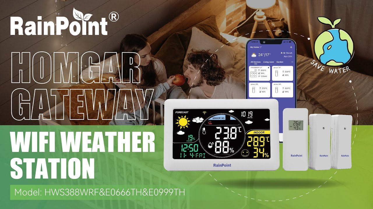 B0359WST4H4PR DIGITAL MUTI-ZONES WEATHER STATION OPERATION VIDEO