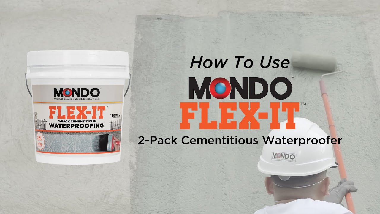 How to use: MONDO Flex-It | 2-PACK Cementitious Waterproofer