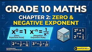 Government Grade 10 Maths Chapter 2 Zero and Negative exponent