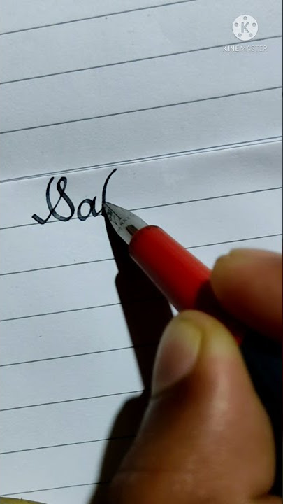 sahina - name in beautiful handwriting | Calligraphy style | #shorts #englishwriting