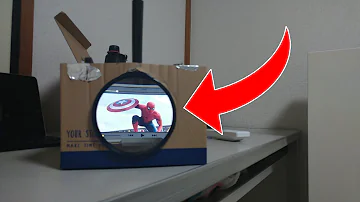 Como fazer um cinema mudo com caixa de papelão?