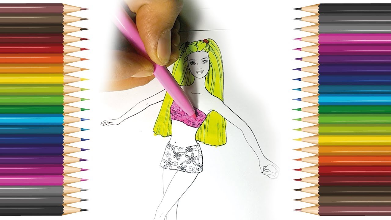 Princess Barbie Coloring, Painting Pages for Children to ...