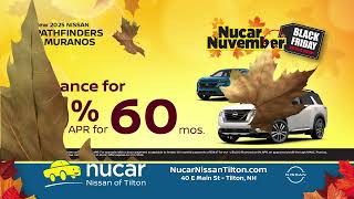 It's Nucar Nuvember at Nucar Nissan of Tilton!