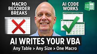 Watch AI Write Perfect Excel Macros!