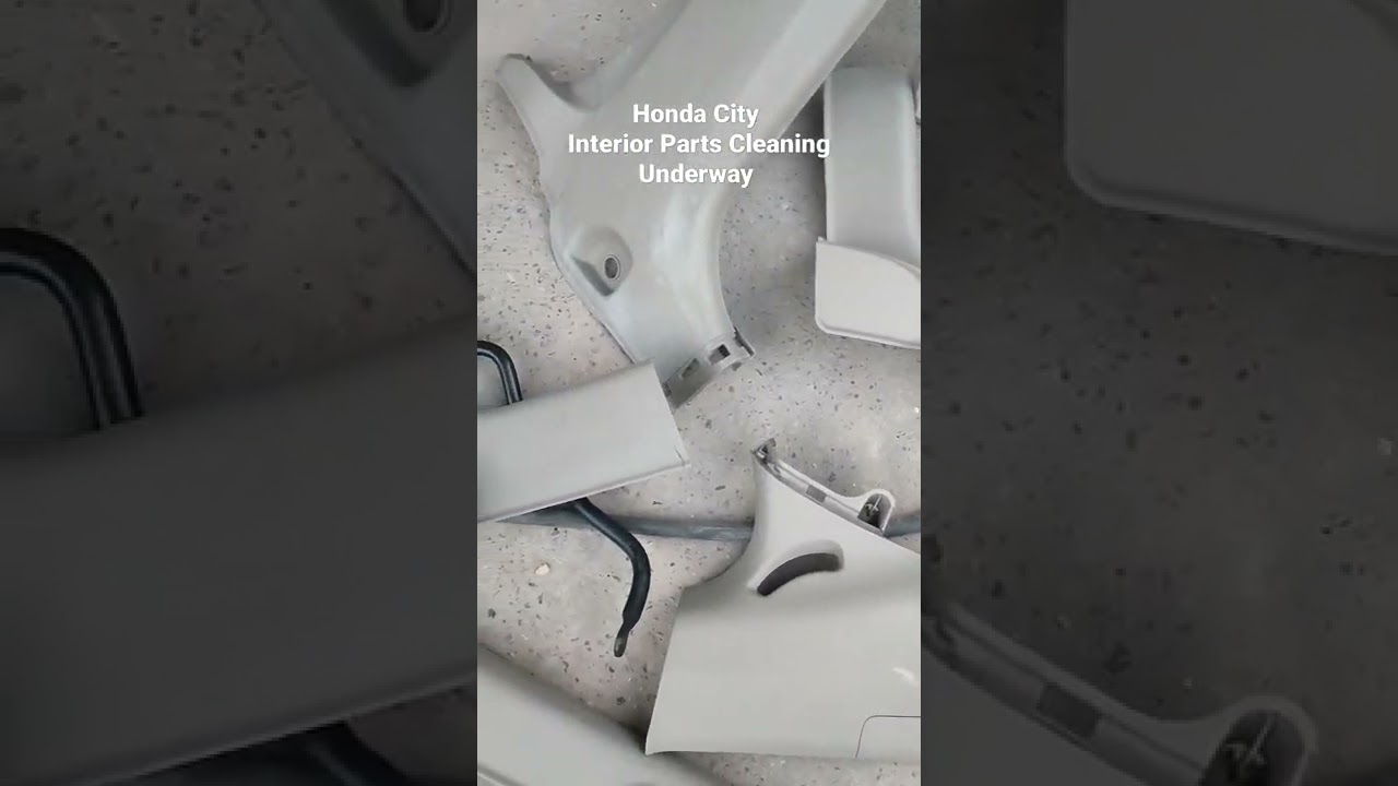 ConditionTech Today! Honda City Interior Parts Cleaning Underway!