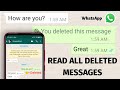 How to Read DELETED WhatsApp Messages 2021