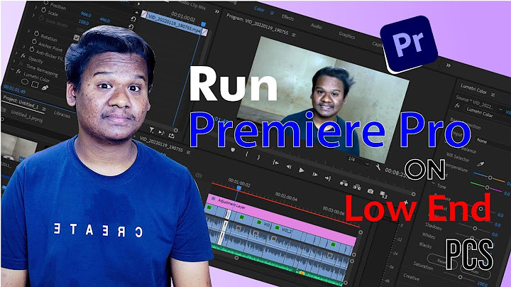 Can Premiere Pro run on i3 10th gen