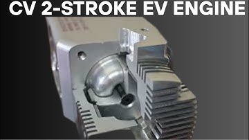 Opposed Piston Running CV Engine Cutaway 2-cylinder 2-stroke engine