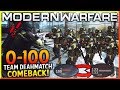 MODERN WARFARE - "0-100 TEAM DEATHMATCH COMEBACK WIN!" (BIGGEST TDM COMEBACK IN COD HISTORY)